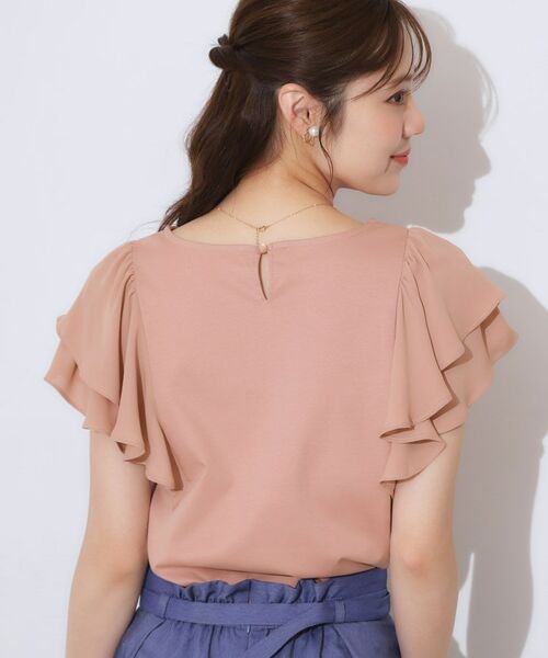 Couture Brooch / クチュールブローチ カットソー | 【接触冷感・UVカット・二の腕カバー】ラッフルフレアスリーブ | 詳細29