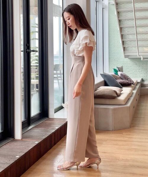 Couture Brooch / クチュールブローチ カットソー | 【接触冷感・UVカット・二の腕カバー】ラッフルフレアスリーブ | 詳細8