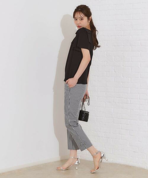 Couture Brooch / クチュールブローチ カットソー | 【リボン・マシンウォッシャブル・UV機能・接触冷感】肩リボントップス | 詳細23