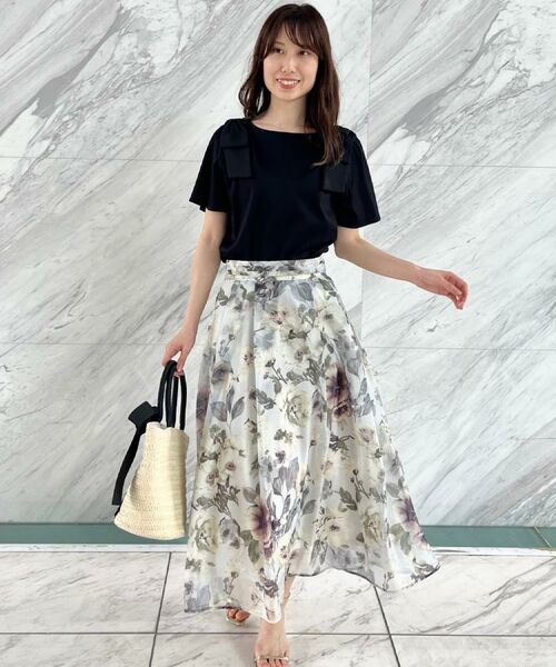 Couture Brooch / クチュールブローチ カットソー | 【リボン・マシンウォッシャブル・UV機能・接触冷感】肩リボントップス | 詳細29