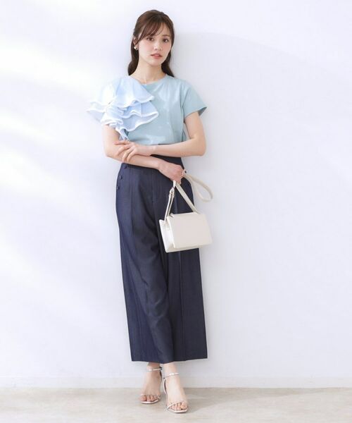 Couture Brooch / クチュールブローチ カットソー | シルケットアシメデザインフリルT | 詳細22