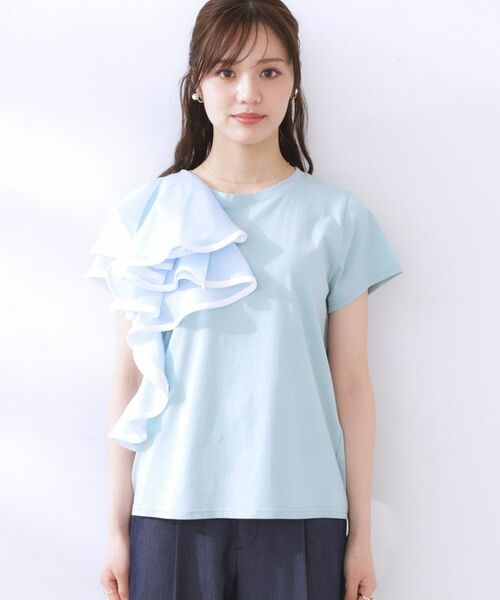 Couture Brooch / クチュールブローチ カットソー | シルケットアシメデザインフリルT | 詳細26