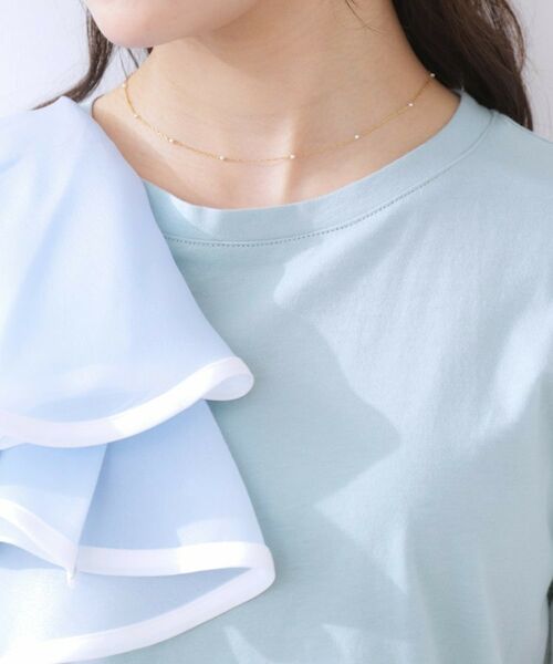 Couture Brooch / クチュールブローチ カットソー | シルケットアシメデザインフリルT | 詳細29