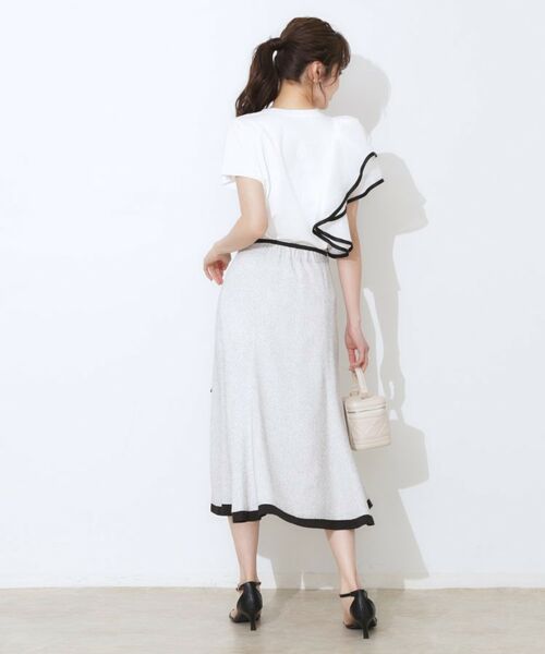 Couture Brooch / クチュールブローチ カットソー | シルケットアシメデザインフリルT | 詳細7