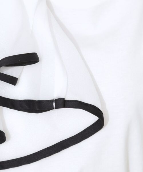 Couture Brooch / クチュールブローチ カットソー | シルケットアシメデザインフリルT | 詳細8