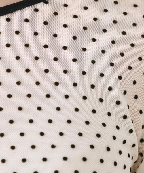 Couture Brooch / クチュールブローチ カットソー | ドットチュールパイピング2WAYプルオーバー | 詳細11