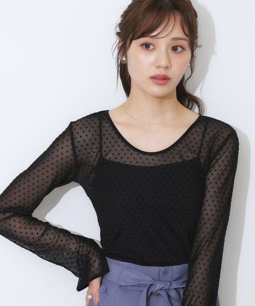 Couture Brooch / クチュールブローチ カットソー | ドットチュールパイピング2WAYプルオーバー | 詳細16