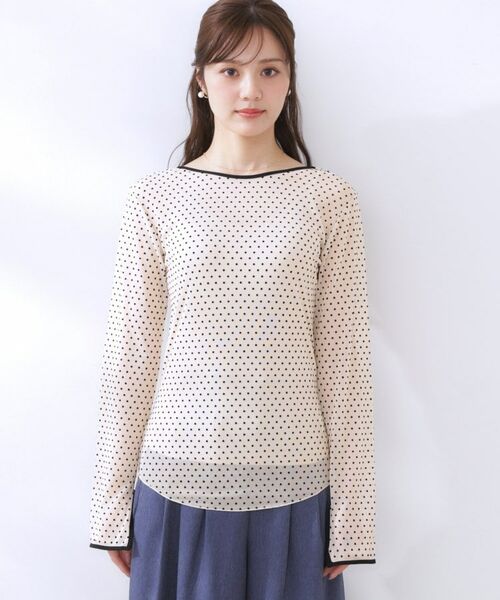 Couture Brooch / クチュールブローチ カットソー | ドットチュールパイピング2WAYプルオーバー | 詳細23