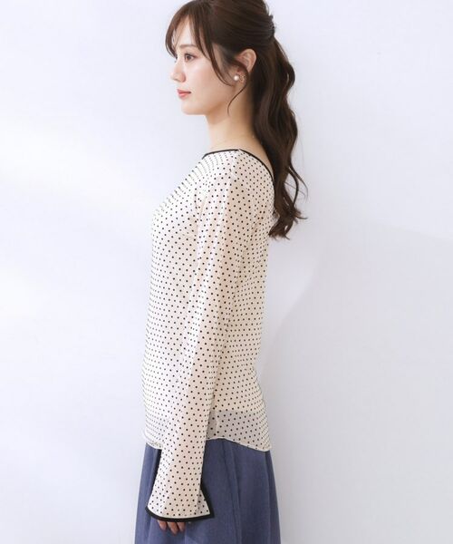 Couture Brooch / クチュールブローチ カットソー | ドットチュールパイピング2WAYプルオーバー | 詳細24