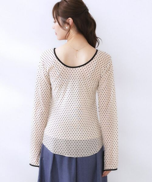 Couture Brooch / クチュールブローチ カットソー | ドットチュールパイピング2WAYプルオーバー | 詳細25