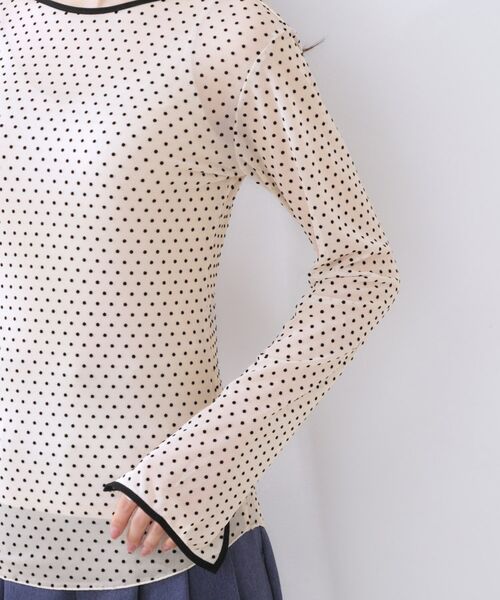 Couture Brooch / クチュールブローチ カットソー | ドットチュールパイピング2WAYプルオーバー | 詳細28