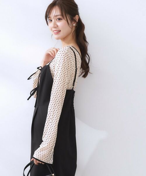 Couture Brooch / クチュールブローチ カットソー | ドットチュールパイピング2WAYプルオーバー | 詳細3