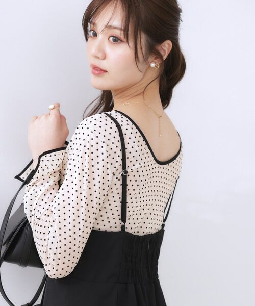 Couture Brooch / クチュールブローチ カットソー | ドットチュールパイピング2WAYプルオーバー | 詳細5