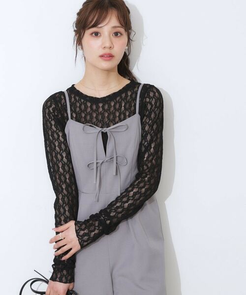 Couture Brooch / クチュールブローチ カットソー | レースクルーネックプルオーバー | 詳細11