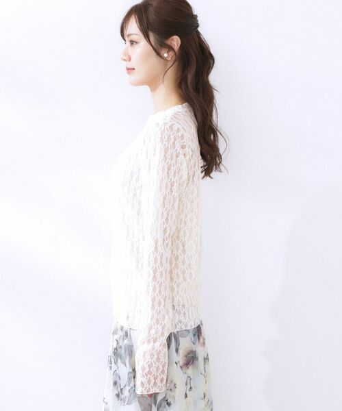 Couture Brooch / クチュールブローチ カットソー | レースクルーネックプルオーバー | 詳細19