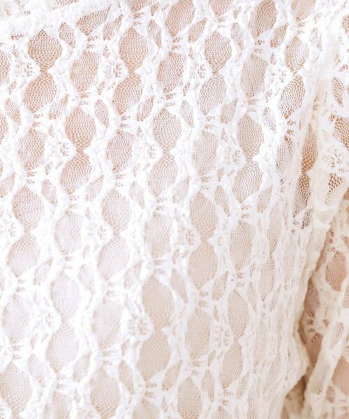 Couture Brooch / クチュールブローチ カットソー | レースクルーネックプルオーバー | 詳細9