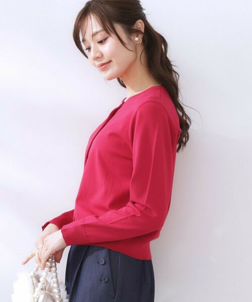 Couture Brooch / クチュールブローチ カーディガン・ボレロ | イロイロ釦ニットカーデ | 詳細14