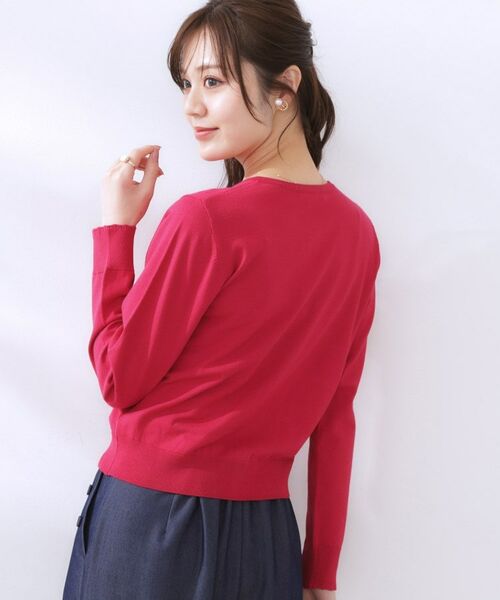 Couture Brooch / クチュールブローチ カーディガン・ボレロ | イロイロ釦ニットカーデ | 詳細15