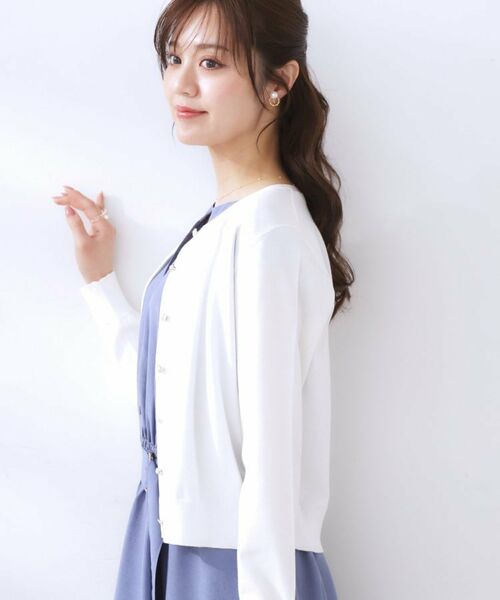 Couture Brooch / クチュールブローチ カーディガン・ボレロ | イロイロ釦ニットカーデ | 詳細6