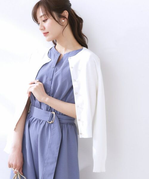 Couture Brooch / クチュールブローチ カーディガン・ボレロ | イロイロ釦ニットカーデ | 詳細7