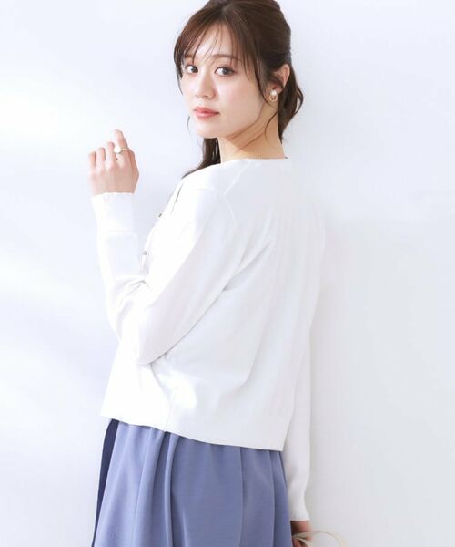 Couture Brooch / クチュールブローチ カーディガン・ボレロ | イロイロ釦ニットカーデ | 詳細8