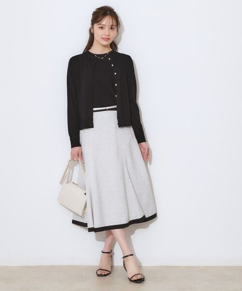 Couture Brooch / クチュールブローチ カーディガン・ボレロ | 【手洗い可能・UV・アンチピリング・接触冷感】ポイント透かしニットカーディー | 詳細17