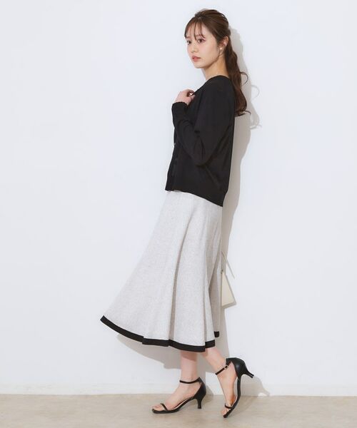 Couture Brooch / クチュールブローチ カーディガン・ボレロ | 【手洗い可能・UV・アンチピリング・接触冷感】ポイント透かしニットカーディー | 詳細18