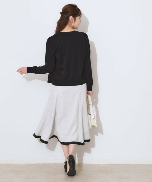 Couture Brooch / クチュールブローチ カーディガン・ボレロ | 【手洗い可能・UV・アンチピリング・接触冷感】ポイント透かしニットカーディー | 詳細19