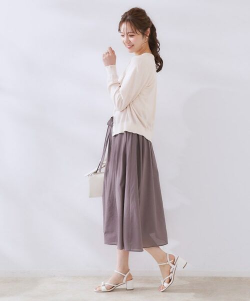 Couture Brooch / クチュールブローチ カーディガン・ボレロ | 【手洗い可能・UV・アンチピリング・接触冷感】ポイント透かしニットカーディー | 詳細2