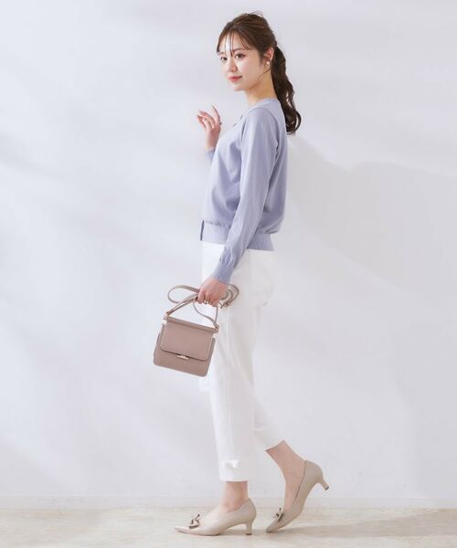 Couture Brooch / クチュールブローチ カーディガン・ボレロ | 【手洗い可能・UV・アンチピリング・接触冷感】ポイント透かしニットカーディー | 詳細28