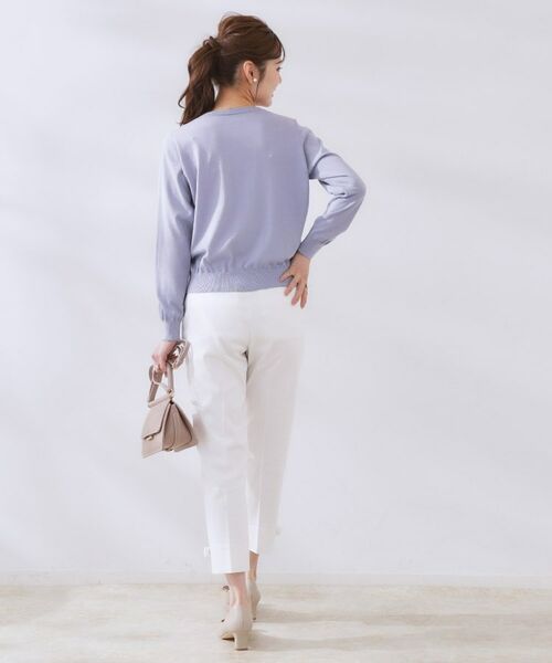 Couture Brooch / クチュールブローチ カーディガン・ボレロ | 【手洗い可能・UV・アンチピリング・接触冷感】ポイント透かしニットカーディー | 詳細29