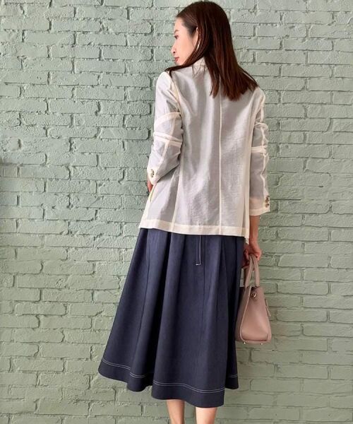 Couture Brooch / クチュールブローチ テーラードジャケット | 【オシャレな透け感・通勤】シアージャケット | 詳細10