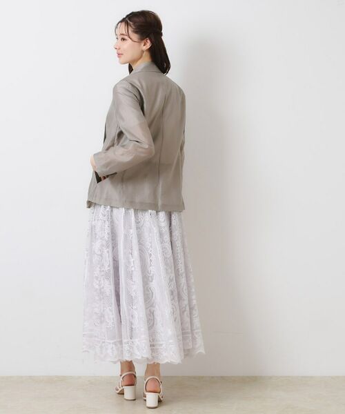 Couture Brooch / クチュールブローチ テーラードジャケット | 【オシャレな透け感・通勤】シアージャケット | 詳細13