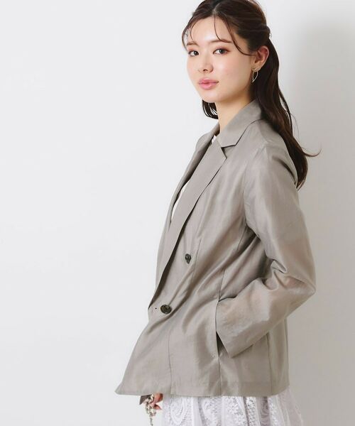 Couture Brooch / クチュールブローチ テーラードジャケット | 【オシャレな透け感・通勤】シアージャケット | 詳細16