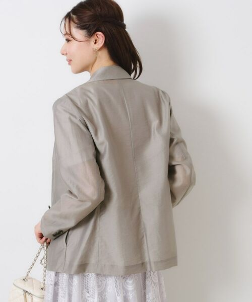 Couture Brooch / クチュールブローチ テーラードジャケット | 【オシャレな透け感・通勤】シアージャケット | 詳細17