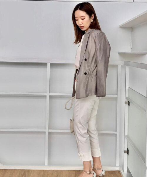 Couture Brooch / クチュールブローチ テーラードジャケット | 【オシャレな透け感・通勤】シアージャケット | 詳細19