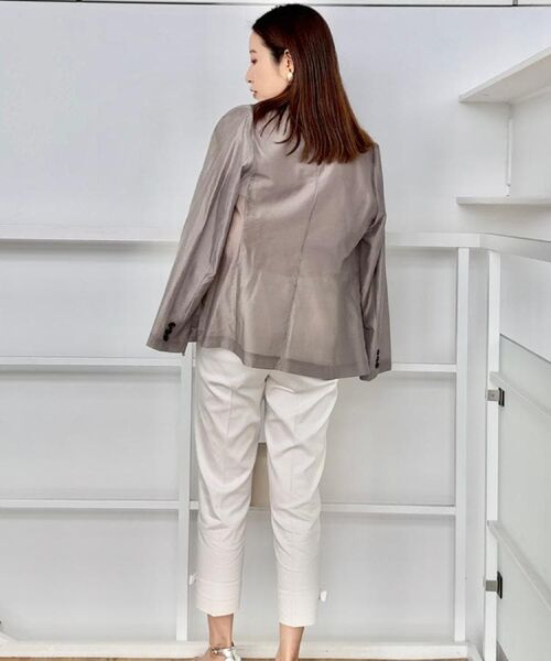 Couture Brooch / クチュールブローチ テーラードジャケット | 【オシャレな透け感・通勤】シアージャケット | 詳細20