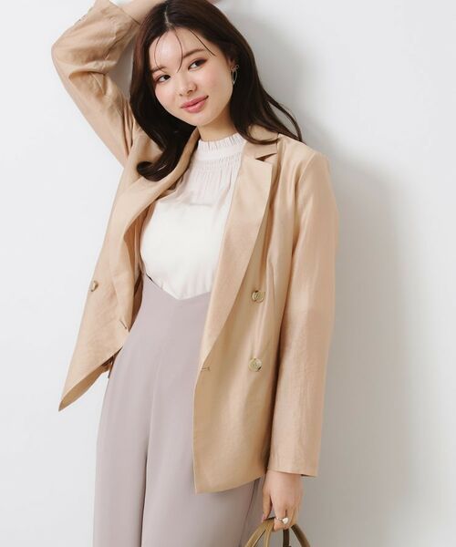 Couture Brooch / クチュールブローチ テーラードジャケット | 【オシャレな透け感・通勤】シアージャケット | 詳細25