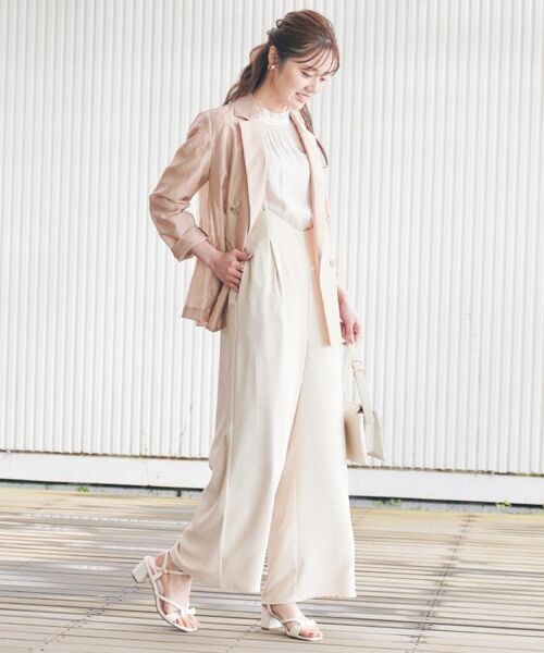 Couture Brooch / クチュールブローチ テーラードジャケット | 【オシャレな透け感・通勤】シアージャケット | 詳細29