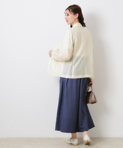 Couture Brooch / クチュールブローチ テーラードジャケット | 【オシャレな透け感・通勤】シアージャケット | 詳細3