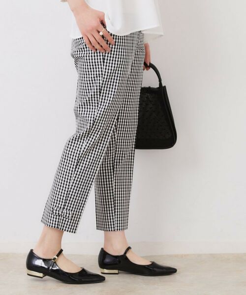 Couture Brooch / クチュールブローチ ショート・ハーフ・半端丈パンツ | 【スッキリ見え・美脚・通勤】リボンポイントサテストパンツ | 詳細30