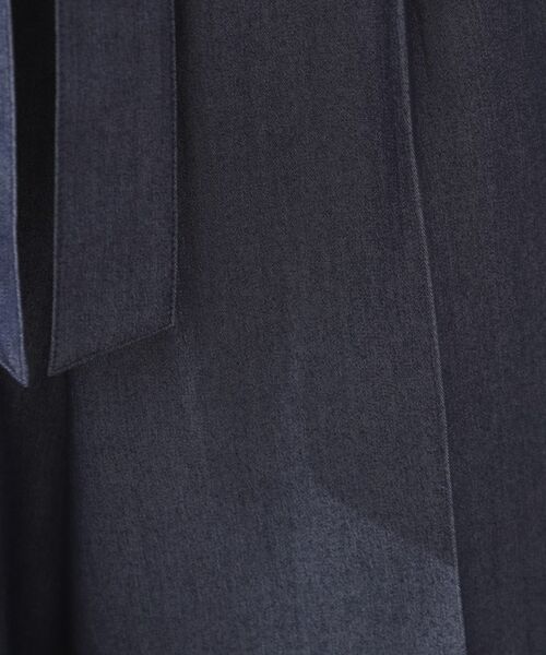 Couture Brooch / クチュールブローチ ショート・ハーフ・半端丈パンツ | 【リボン付き・通勤】シャンブレーワイドパンツ | 詳細23