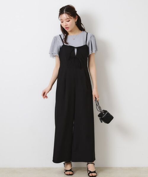 Couture Brooch / クチュールブローチ サロペット・オールインワン | 【大人可愛い・肩紐調節可能】リボンキャミサロペット | 詳細10