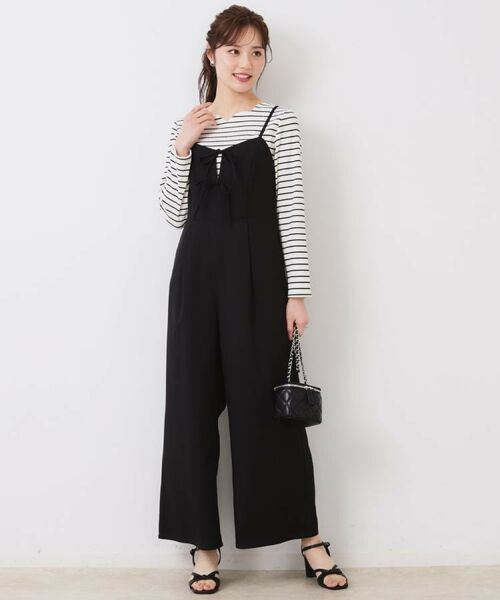 Couture Brooch / クチュールブローチ サロペット・オールインワン | 【大人可愛い・肩紐調節可能】リボンキャミサロペット | 詳細13