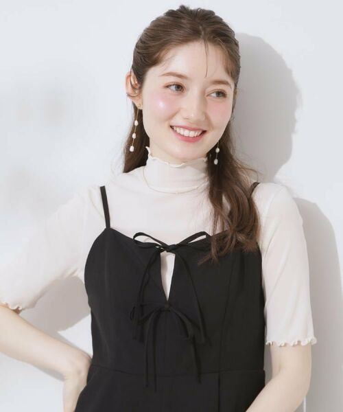 Couture Brooch / クチュールブローチ サロペット・オールインワン | 【大人可愛い・肩紐調節可能】リボンキャミサロペット | 詳細19