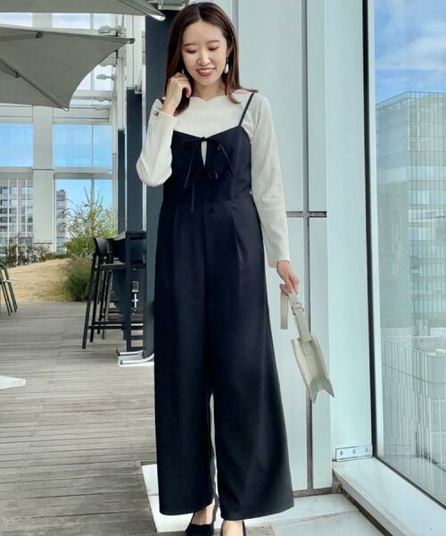 Couture Brooch / クチュールブローチ サロペット・オールインワン | 【大人可愛い・肩紐調節可能】リボンキャミサロペット | 詳細20