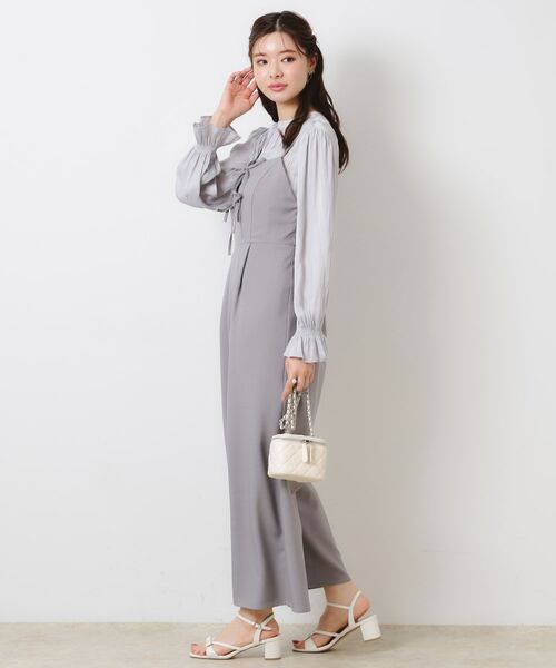 Couture Brooch / クチュールブローチ サロペット・オールインワン | 【大人可愛い・肩紐調節可能】リボンキャミサロペット | 詳細3