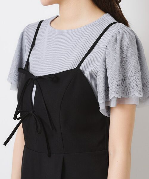 Couture Brooch / クチュールブローチ サロペット・オールインワン | 【大人可愛い・肩紐調節可能】リボンキャミサロペット | 詳細30