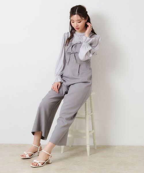 Couture Brooch / クチュールブローチ サロペット・オールインワン | 【大人可愛い・肩紐調節可能】リボンキャミサロペット | 詳細5