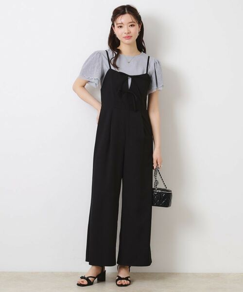 Couture Brooch / クチュールブローチ サロペット・オールインワン | 【大人可愛い・肩紐調節可能】リボンキャミサロペット | 詳細9